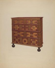 Chest of Drawers, c. 1938. Creator: Francis Borelli