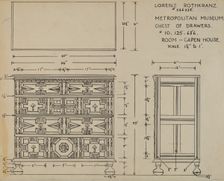 Chest of Drawers, c. 1938. Creator: Lorenz Rothkranz