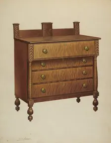 Chest of Drawers, c. 1939. Creator: Frank Wenger