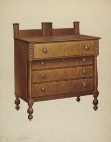 Chest of Drawers, c. 1939. Creator: Frank Wenger