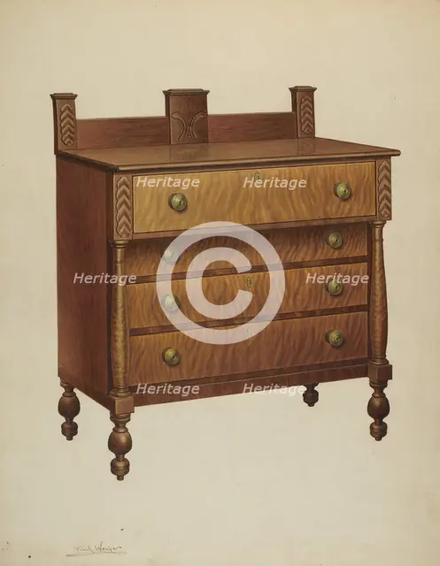 Chest of Drawers, c. 1939. Creator: Frank Wenger.