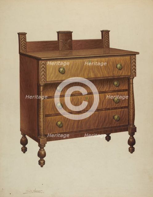 Chest of Drawers, c. 1939. Creator: Frank Wenger.