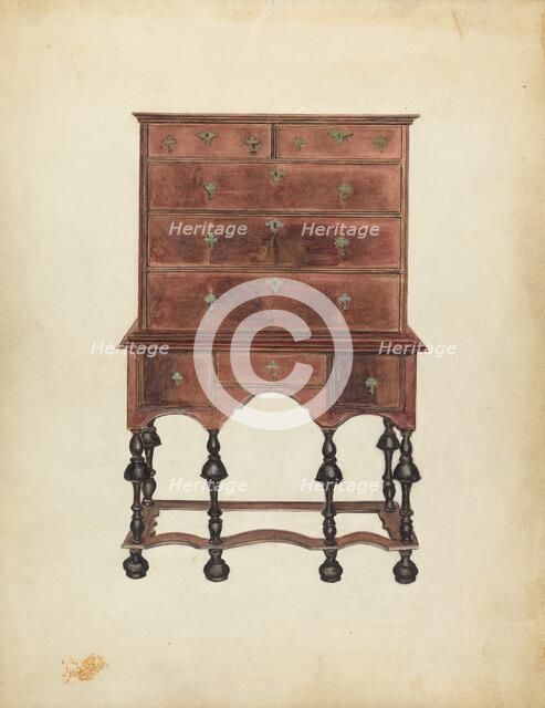 Chest of Drawers, c. 1939. Creator: Harry Eisman.