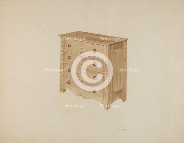 Chest of Drawers, c. 1939. Creator: Joe Brennan.