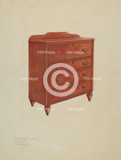 Chest of Drawers, c. 1939. Creator: Norma Lockwood.