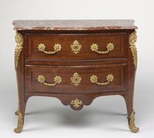 Chest of Drawers (Commode), c. 1725. Creator: Etienne Doirat (French, c. 1670-1732), attributed to