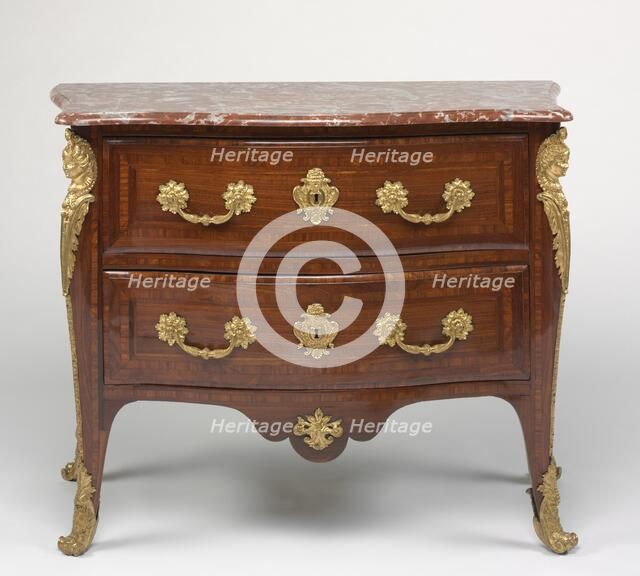 Chest of Drawers (Commode), c. 1725. Creator: Etienne Doirat (French, c. 1670-1732), attributed to.