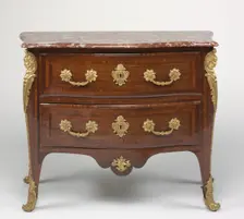 Chest of Drawers (Commode), c. 1725. Creator: Etienne Doirat (French, c. 1670-1732), attributed to