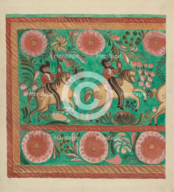 Chest of Native Pine, Painted in Oil, 1935/1942. Creator: E. Boyd.