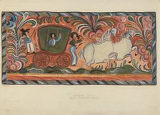 Chest of Native Pine Painted in Oil, 1935/1942. Creator: E. Boyd