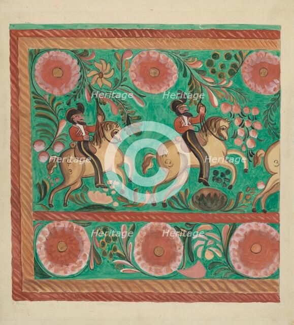 Chest of Native Pine, Painted in Oil, 1935/1942. Creator: E. Boyd.