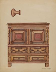 Chest (with two drawers), 1936. Creator: Michael Trekur