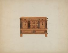 Chest with Two Drawers, c. 1937. Creator: Isabella Ruth Doerfler