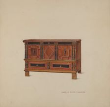 Chest with Two Drawers, c. 1937. Creator: Isabella Ruth Doerfler