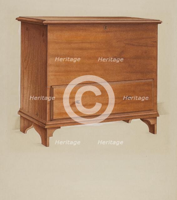 Chest with Drawer, c. 1937. Creator: Alfred H. Smith.