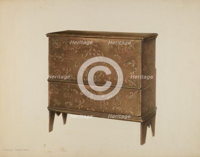 Chest with Drawer, c. 1939. Creator: Isadore Goldberg.