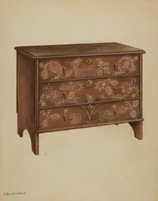 Chest with Drawers, c. 1937. Creator: Isidore Sovensky