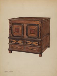 Chest with Drawers, c. 1937. Creator: Ulrich Fischer