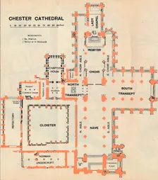 Chester Cathedral c20th Century. Artist: John Bartholomew