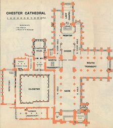 Chester Cathedral c20th Century. Artist: John Bartholomew