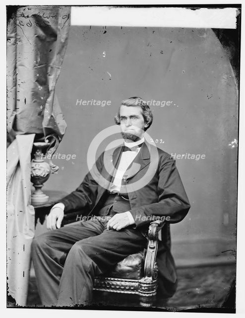 Chester Dorman Hubbard of West Virginia, between 1860 and 1875. Creator: Unknown.