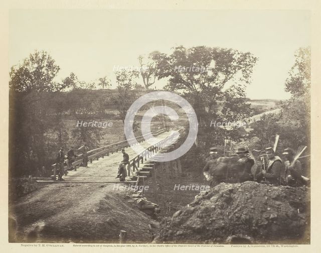 Chesterfield Bridge, North Anna, Virginia, May 1864. Creator: Alexander Gardner.