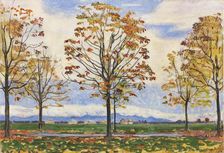 Chestnut avenue near Biberist, 1898. Creator: Hodler, Ferdinand (1853-1918)