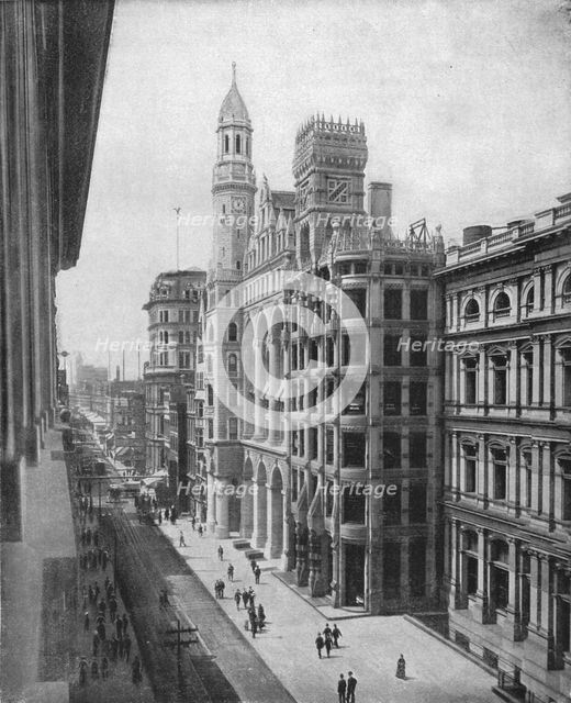 Chestnut Street, Philadelphia, USA, c1900.  Creator: Unknown.