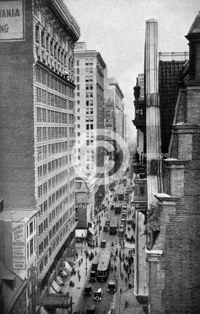Chestnut Street, Philadelphia, Pennsylvania, USA, c1930s. Artist: Ewing Galloway