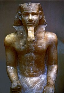 Chephren statue made in alabaster