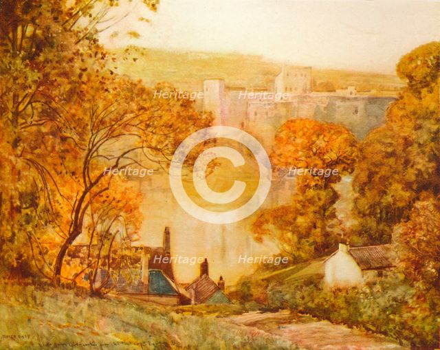 Chepstow Castle, On The Wye', c1910. Artist: Alfred Edward East.