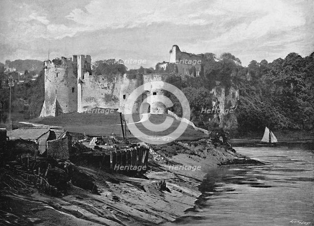 'Chepstow Castle', c1896. Artist: Harvey Barton.