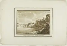 Chepstow Castle in Monmouth Shire, from Twelve Views in Aquatinta from Drawings taken... South Wales Creator: Paul Sandby