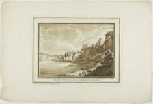 Chepstow Castle in Monmouth Shire, from Twelve Views in Aquatinta from Drawings taken... South Wales Creator: Paul Sandby