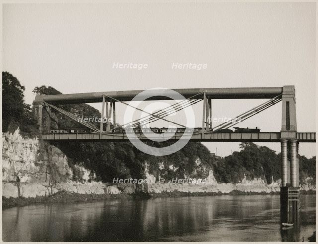 Chepstow Rail Bridge, Tidenham, Forest of Dean, Gloucestershire, 1951. Creator: JR Uppington.