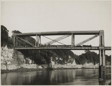 Chepstow Rail Bridge, Tidenham, Forest of Dean, Gloucestershire, 1951. Creator: JR Uppington