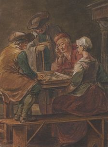 Chequerboard player. Creator: Willem Joseph Laquy