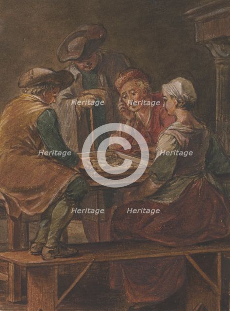 Chequerboard player. Creator: Willem Joseph Laquy.