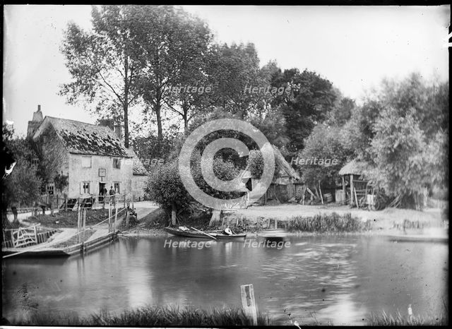 Chequers Inn, Bablock Hythe, Northmoor, West Oxfordshire, Oxfordshire, 1885. Creator: Unknown.