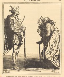 Chère dame, avant de nous donner..., 1871. Creator: Honore Daumier