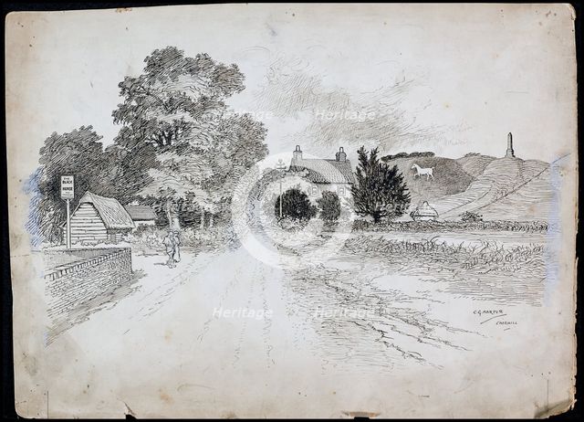 Cherhill, Wiltshire, 1892-1933. Artist: Charles George Harper.