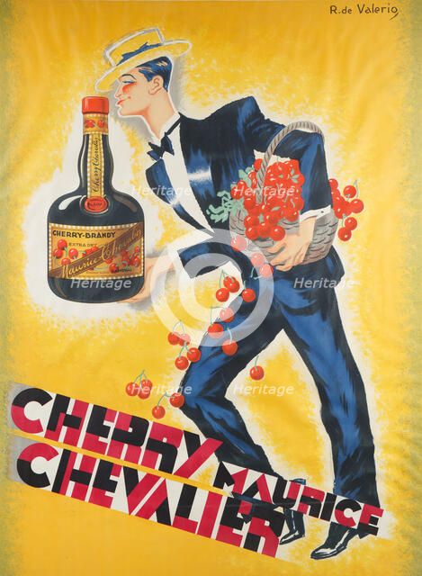 Cherry Maurice Chevalier, c. 1930. Creator: Valerio, Roger de (1886-1951).