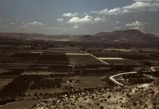 Cherry orchards and farming land, Emmett, Idaho, 1941. Creator: Russell Lee