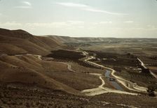 Cherry orchards and irrigation ditch, Emmett, Idaho, 1941. Creator: Russell Lee