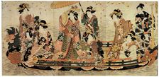 Cherry Blossom Viewing (Hanami) early 19th century(?). Artist: Kitagawa Utamaro II