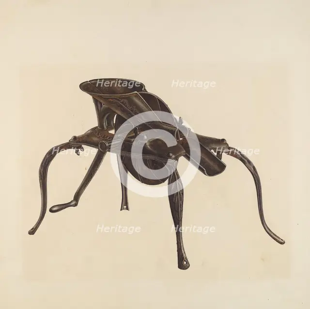 Cherry Pitter, c. 1940. Creator: Archie Thompson.