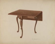 Cherry Table, c. 1936. Creator: Carl Buergerniss