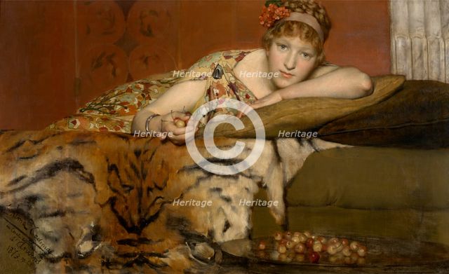 Cherries, 1873. Creator: Lawrence Alma-Tadema.