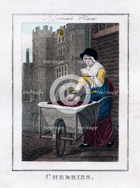 'Cherries', St James's Palace, London, 1805. Artist: Unknown