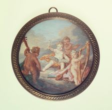 Cherub musicians, c1850. Creator: Ecole Francaise